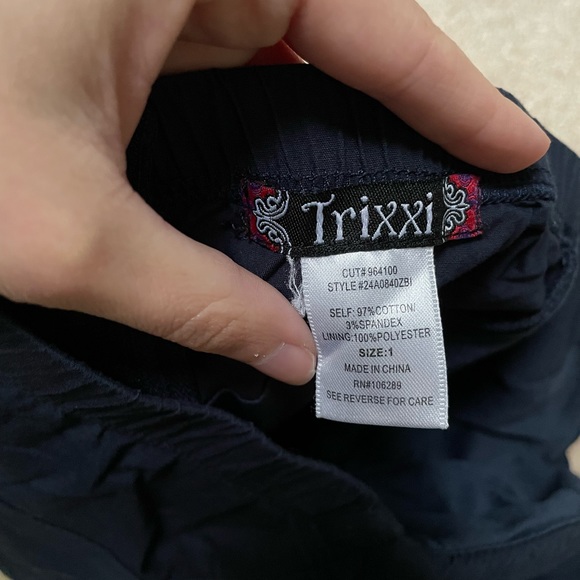 Trixxi tube top dress, navy blue, actually size 1 - Picture 3 of 3